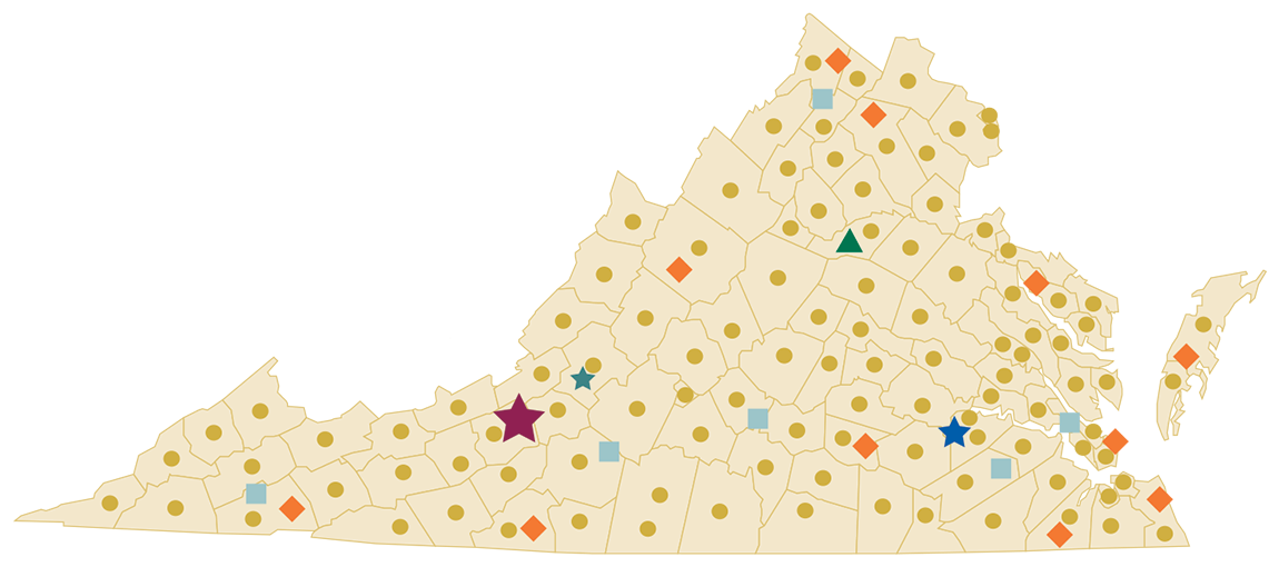 map of Virginia